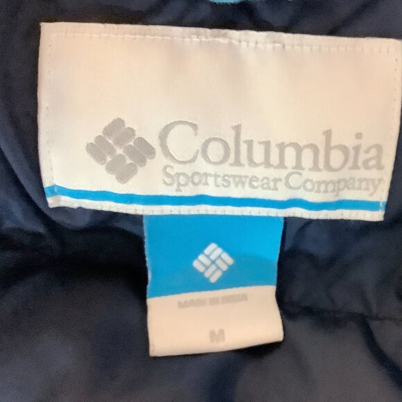 Columbia Puffer Vest Navy Medium Vest Unisex - Picture 6 of 7